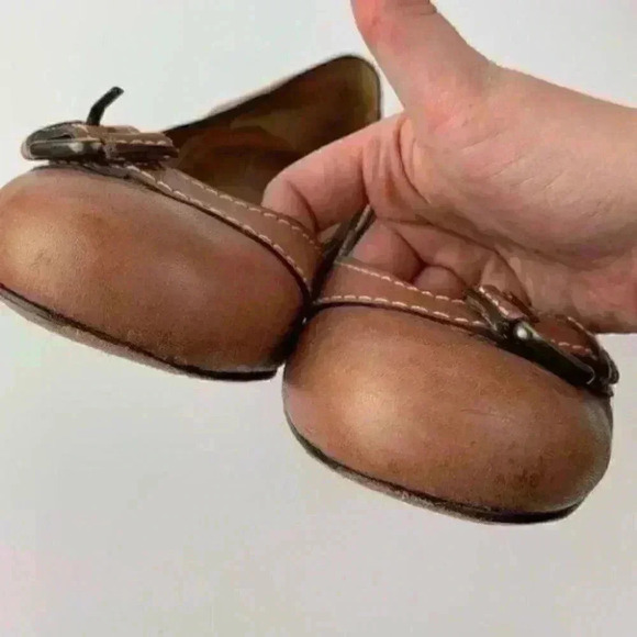 Corso Como flats 10 brown leather round toe hidden - Picture 8 of 8